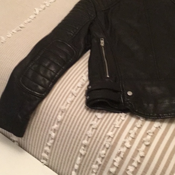 ALL SAINTS PAPIN BIKER LEATHER Jacket in Size 0 - Picture 5 of 8